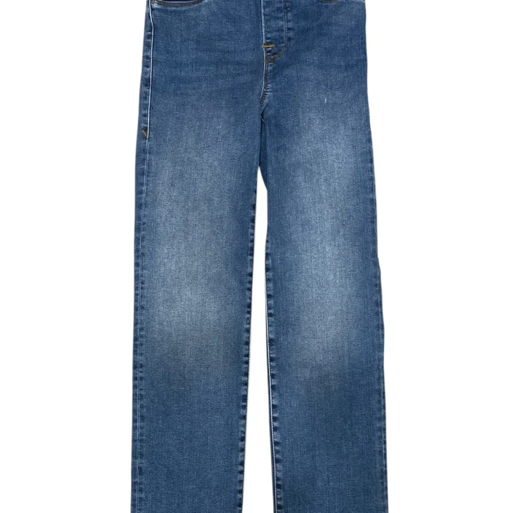 Good American Jeans XS High Rise Skinny Fit Medium Wash NWOT - Picture 3 of 8